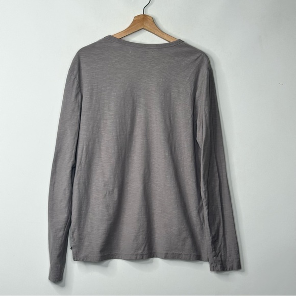Joe’s Jeans Gray Henley Casual Pullover Long Sleeve T Shirt - Picture 2 of 8